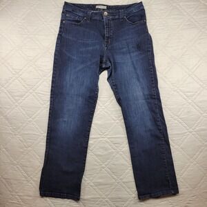 Lee no-gap straight leg lower on the waist blue jeans size 16